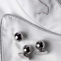 Bottoni a Sfera per Giacca da Chef - Argento