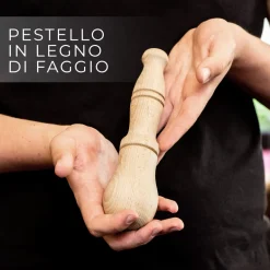 Mortaio in Marmo Bianco di Carrara - Modello Genovese - 10 cm