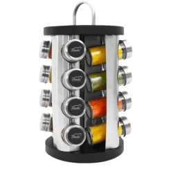 Portaspezie "Girevole" con 16 Contenitori Vuoti